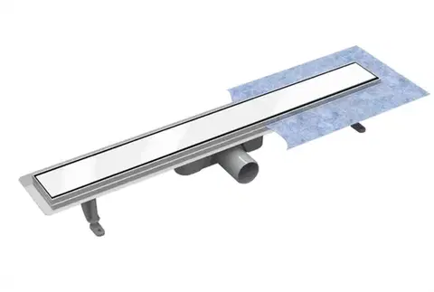 Sprchovacie kúty BESCO - Odtokový žľab VIRGO WHITE - Rozmer A - 60 cm ZLOL60VW