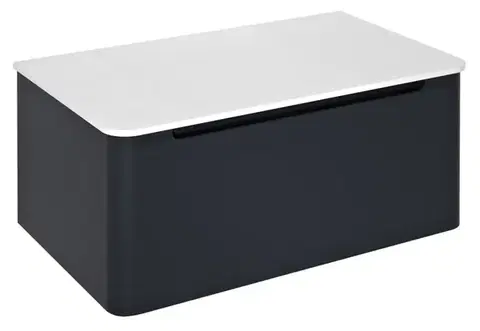 Kúpeľňový nábytok SAPHO - KERALA umývadlová skrinka 80x35x47,5cm, 1x zásuvka, antracitový mat KR080-3434