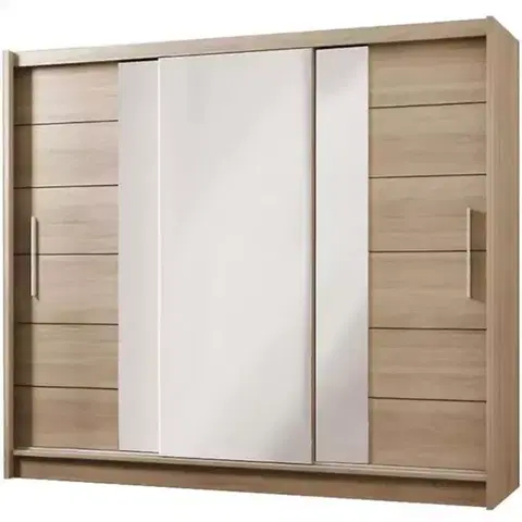 Šatníkové skrine Skriňa Lizbona 2 250 cm sonoma