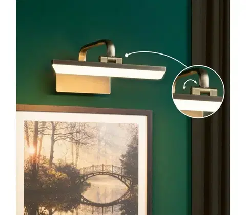 Svietidlá Paulmann 95568 - LED/6W Nástenné svietidlo na obrazy RENAN 230V 30 cm mosadz 95568