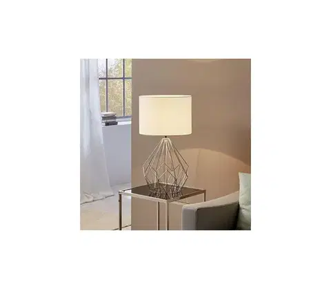 Lampy Eglo 95187 - Stolná lampa PEDREGAL 1xE27/60W/230V 95187