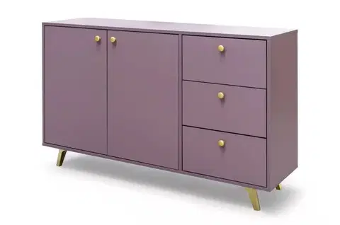 Komody ArtStol Komoda SIENA 2D3S | fialová