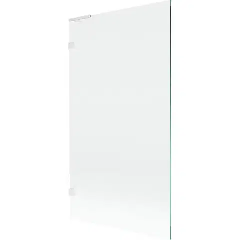Sprchové dvere MEXEN/S - Lunar L vaňová zástena FIX 100 x 150, transparent, biela 897L-100-000-20-00