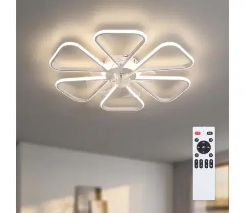 Ventilátory BRILAGI - LED stmievateľný stropný látor LED/38W/230V pr. 76 cm biela + DO WF-OSD-118-WHT