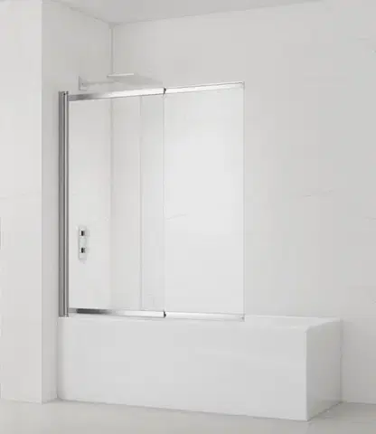 Sprchové dvere Vaňová zástena SAT Vision 140x120 cm chróm SATVZVI120CRT SATVZVI120CRT