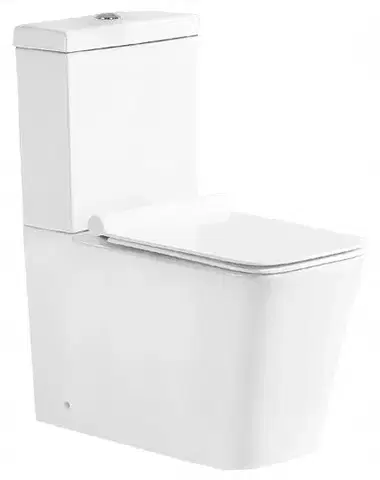Záchody MEXEN - Cube WC kombi vrátane sedátka soft-close, biele 31014000