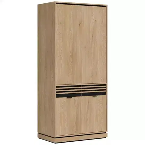 Šatníkové skrine Skriňa 2D Ferro Fe08 Dub Crem Torro