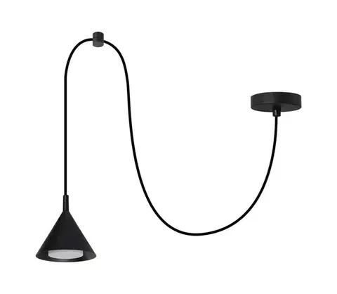Svietidlá Brilagi - Luster na lanku CONE SINGLE SPIDER 1xGX53/15W/230V čierna WO-E14-G08-BLK-OEM
