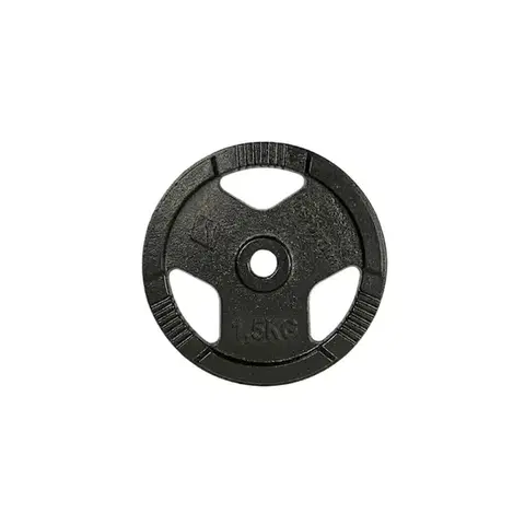 Závažia k činkám Liatinový kotúč inSPORTline Hamerton Black 1,25 kg 30 mm