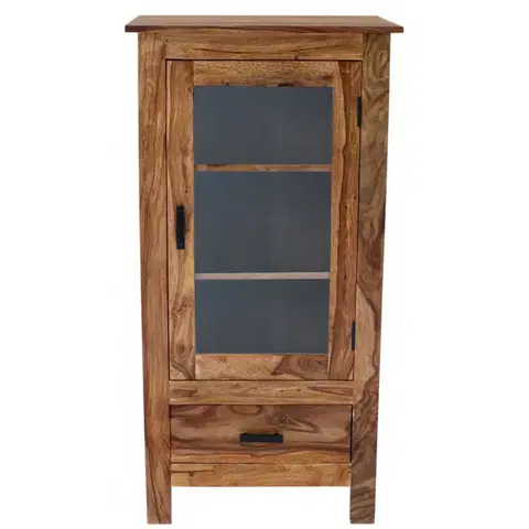 Knižnice Knižnica Rami 60x120x45 indický masív palisander