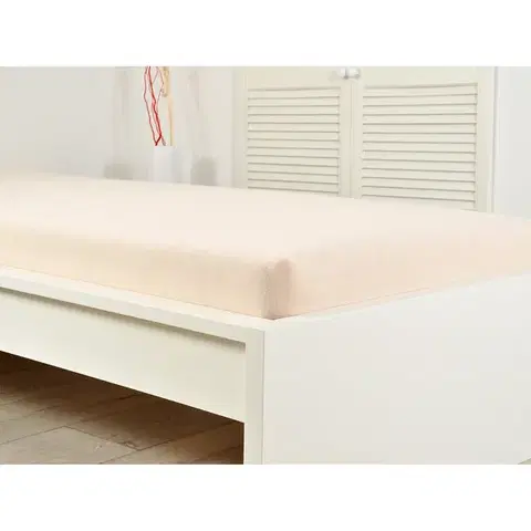 Prestieradlá Prestieradlo jersey IDEAL 90x200 kávové