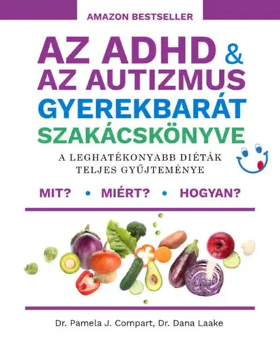 Kuchárky - ostatné Az ADHD & az autizmus gyerekbarát szakácskönyve - A leghatékonyabb diéták teljes gyűjteménye - Pamela J. Compart,Dana Laake