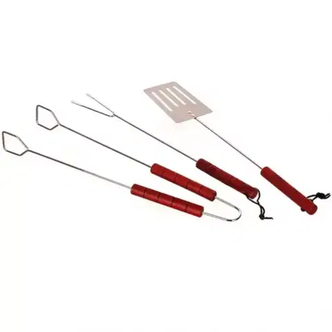 Príslušenstvo ku grilom Súprava na grilovanie, BBQ 3 ks, drevo