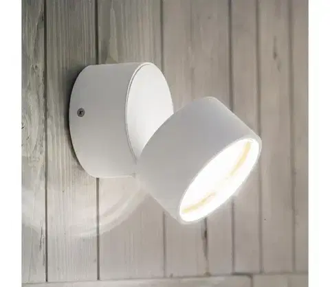 LED osvetlenie Ideal Lux - LED vonkajšie nástenné svietidlo OMEGA LED/7W/230V CRI 90 IP54 biela 285481