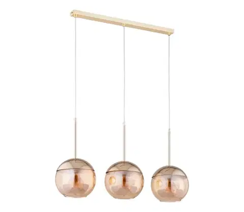 Svietidlá  Luster na lanku VOLDA 3xE27/60W/230V mosadz 62159