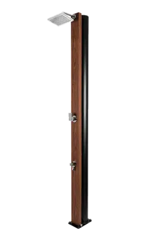 Solárne sprchy 30 L Hanscraft Solárna sprcha NATUR TEAK s oplachom nôh (antracit / imitácia dreva)