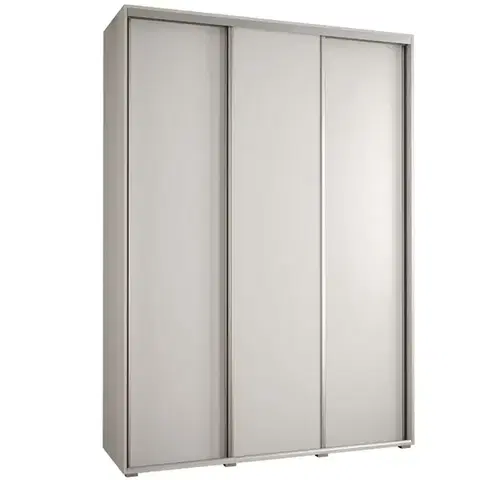 Šatníkové skrine Skriňa 45 Canaris 1 180 biela/silver