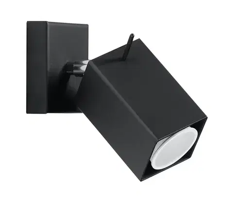 Svietidlá  Nástenné bodové svietidlo MERIDA 1xGU10/40W/230V čierna SL.0099