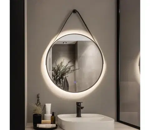 Kúpeľňové zrkadlá BRILAGI-LED Kúpeľňové zrkadlo VERESE LED/19W/230V 60 cm čierna IP44 CRI 90 stmievateľné + CCT FG-MIR-0005-60