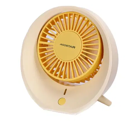 Ventilátory  B.V.  - Stolný nabíjací látor 3W/5V 1200mAh USB oranžová B301013KS