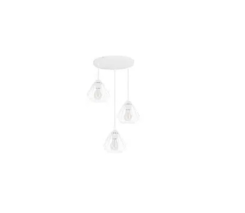 Svietidlá  Luster na lanku CEED 3xE27/60W/230V biela 0758