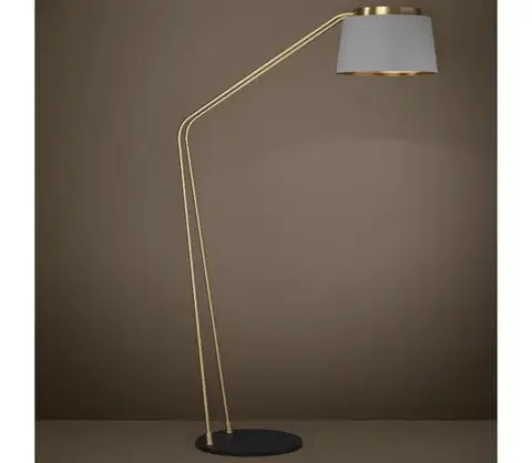 Lampy Eglo 390174 - Stojacia lampa ALMERIMAR 1xE27/40W/230V šedá/zlatá 390174