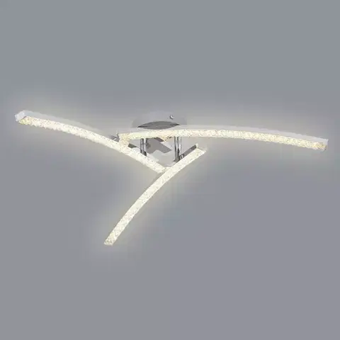 Moderné lampy do obývačky Luster 67169-18IP Strieborná PL3