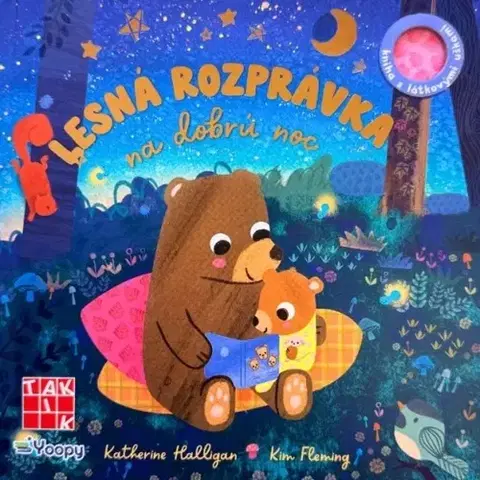 Leporelá, krabičky, puzzle knihy Lesná rozprávka na dobrú noc - Katherine Halligan,Kim Fleming