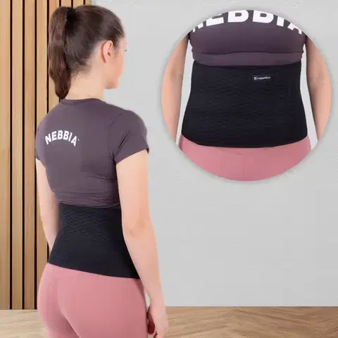 Zdravotné bandáže a ortézy Neoprénový pás inSPORTline Waistrip čierna - XL