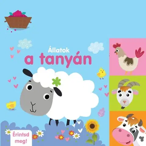 Leporelá, krabičky, puzzle knihy Állatok a tanyán - Érintsd meg!