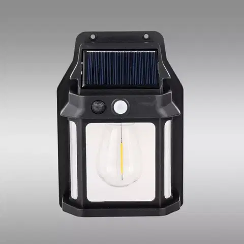 Solárne dekoračné lampy Nástenná lampa solárna snímač pohybu Pir Talin 46824 KD1
