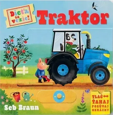 Leporelá, krabičky, puzzle knihy Dieťa sa vezie! Traktor - Ruth Symons