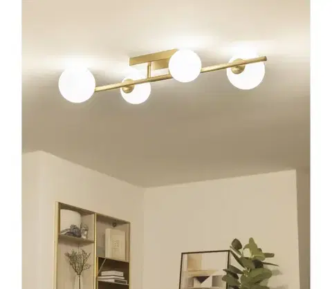Svietidlá BRILAGI - LED Prisadený luster MILLA 4xG9/3W/230V zlatá/biela 7010-4GW