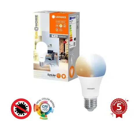 LED osvetlenie LED Stmievateľná antibakteriálna žiarovka A40 E27/9W/230V Wi-Fi - Ledvance 4058075575790
