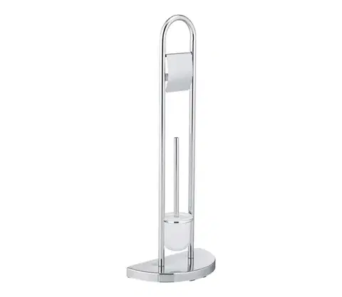 Svietidlá WENKO 16608100 - WC kefa COSENZA 33x84 cm lesklý chróm/satén 16608100