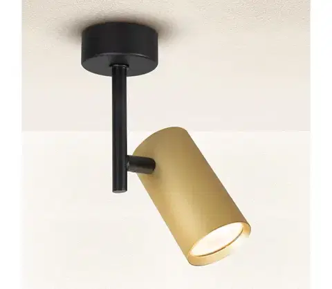 Svietidlá BRILAGI - Bodové svietidlo SELE VERTICAL 1xGU10/30W/230V čierna/zlatá WO-D1-OEM