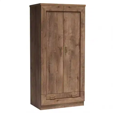 Šatníkové skrine Skriňa Tadeusz t7 90 cm dub lefkas