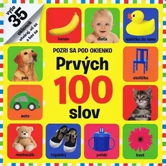 Leporelá, krabičky, puzzle knihy Pozri sa pod okienko - Prvých 100 slov