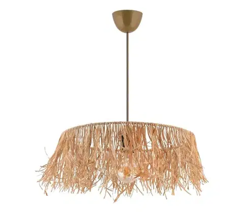 Svietidlá  Závesná lampa MARISKA na kábli 1xE27/40W/230V ráfia 390FLH1838