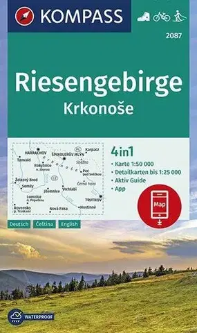 Turistika, skaly Krkonoše 2087 NKOM 1:50 000