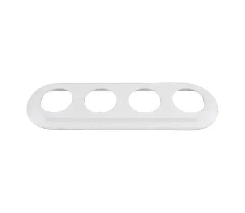 Predlžovacie káble Bohemia-Design - Porcelánový retro rámček štvornásobný, biely 12359369