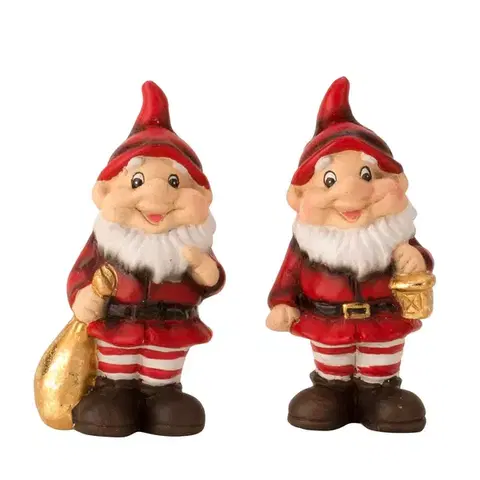 Vianočné dekorácie MAKRO - Mikuláš figúrka 1ks 13cm rôzne druhy