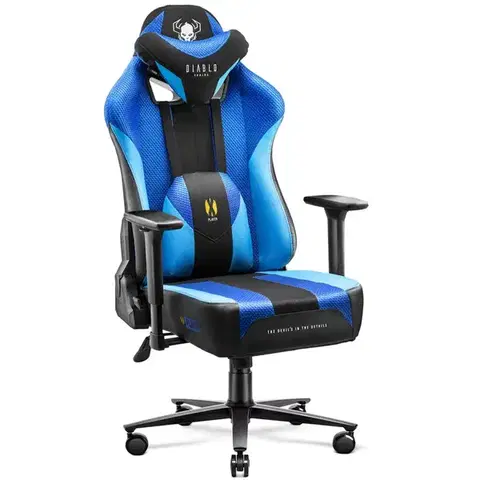 Otočné kreslá Otočné kreslo King  Diablo X-Player 2.0 frost black