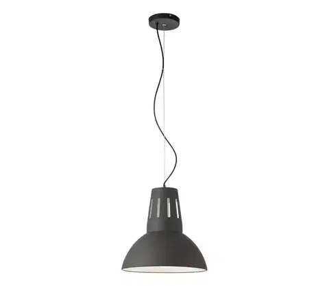Svietidlá Redo 01-1281 - Luster na lanku PEEP 1xE27/42W/230V pr. 34,5 cm čierna 01-1281