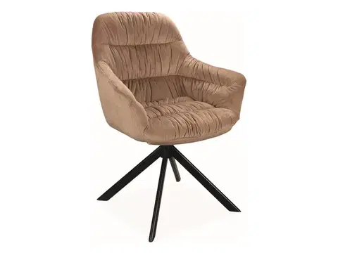 Stoličky Jedálenské kreslo ASTORIA VELVET II Signal