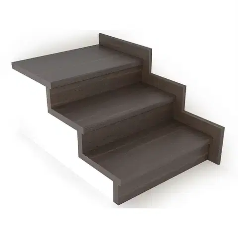 Schodové nášlapy Schodový nášľap / profil TOPSTEP Flex Orech tmavý 1200 × 340 × 11 mm
