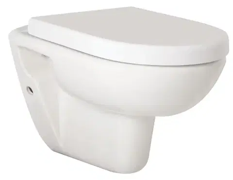 Záchody OLSEN SPA - Závesné WC COMPACT - WC sedátko - Bez sedátka OLKGKO04DAK00