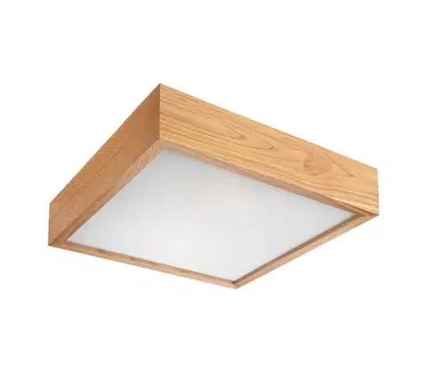 Svietidlá  Stropné svietidlo OAK SQUARE 1xE27/60W/230V dub 27,5 cm LD-PD-9.1 oak