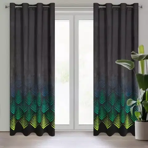 Závesy do spálne Záves ANGELINA 140X250 na priechodkách 387302