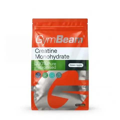 Kreatín Monohydrát GymBeam 100 % Kreatín monohydrát zelené jablko